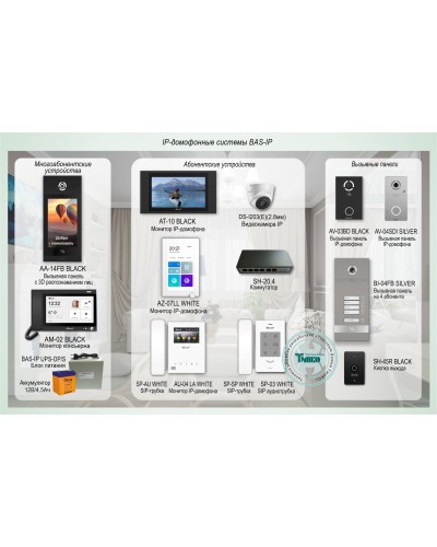 ДМФ-004. IP-домофонные системы BAS-IP. BAS-IP в Великом Новгороде