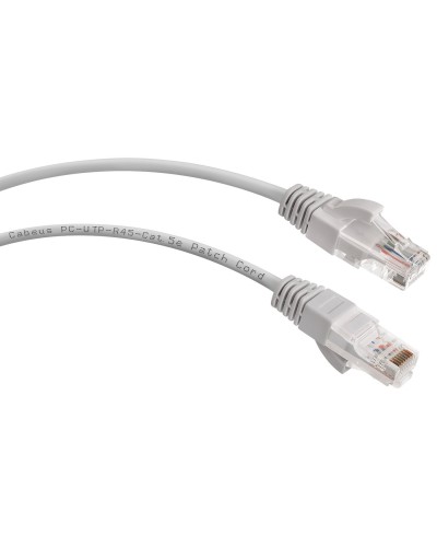 PC-UTP-RJ45-Cat.5e-1.5m (7212c), серый. Патч-корд медный. CABEUS в Великом Новгороде