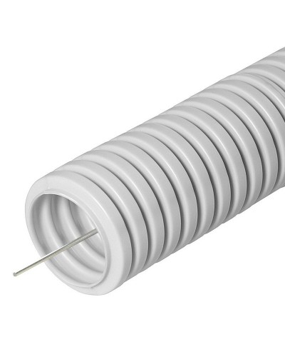 FCPL-40-PVC-020-1-GY (11231c): Труба гофрированная гибкая, лёгкая с протяжкой в Великом Новгороде