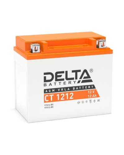 Delta CT 1212. Аккумулятор герметичный свинцово-кислотный стартерный. Delta в Великом Новгороде