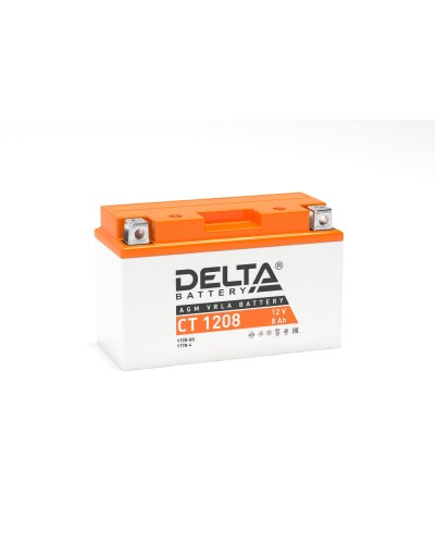 Delta CT 1208. Аккумулятор герметичный свинцово-кислотный стартерный. Delta в Великом Новгороде