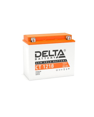 Delta CT 1218. Аккумулятор герметичный свинцово-кислотный стартерный. Delta в Великом Новгороде