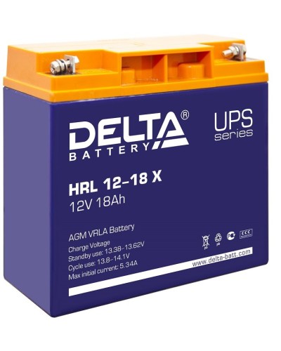 Delta HRL 12-18 X. Аккумулятор герметичный свинцово-кислотный. Delta в Великом Новгороде