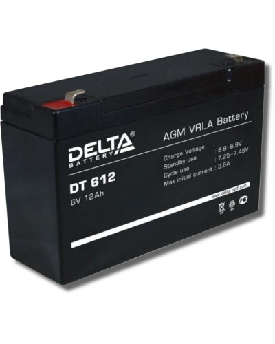 Delta DT 612. Аккумулятор герметичный свинцово-кислотный. Delta в Великом Новгороде