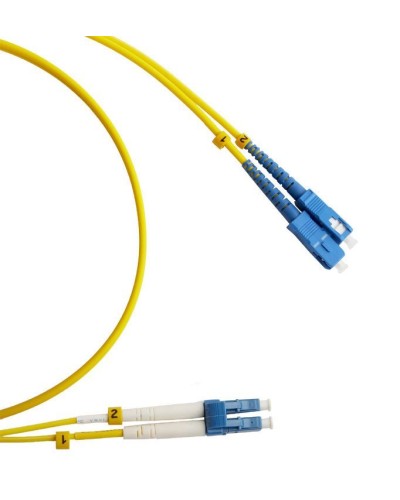 FC-D2-9-LC/UR-SC/UR-H-3M-LSZH-YL. Патч-корд волоконно-оптический LC/UPC-SC/UPC. Hyperline в Великом Новгороде