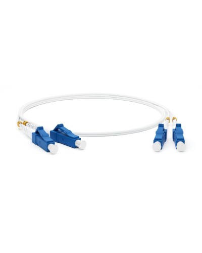 FC-D2-9A1-LC/UR-LC/UR-H-3M-LSZH-WH. Патч-корд волоконно-оптический одномодовый. Hyperline в Великом Новгороде