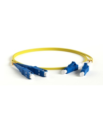 FC-D2-9-LC/UR-SC/UR-H-1M-LSZH-YL. Патч-корд волоконно-оптический LC/UPC-SC/UPC. Hyperline в Великом Новгороде