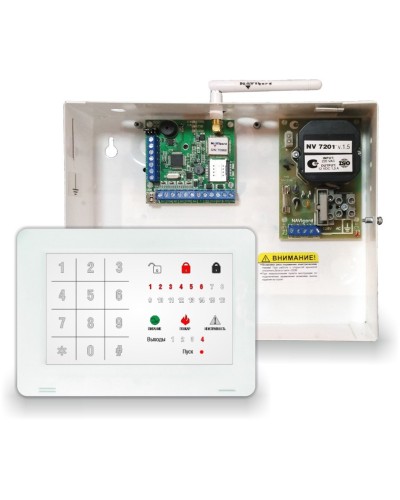 NV 1010c/8524. Устройство оконечное объектовое приемно-контрольное c GSM коммуникатором. NAVIgard в Великом Новгороде