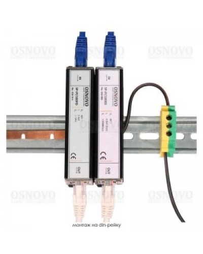 SP-IP/100D. Устройство грозозащиты цепей Ethernet. OSNOVO в Великом Новгороде