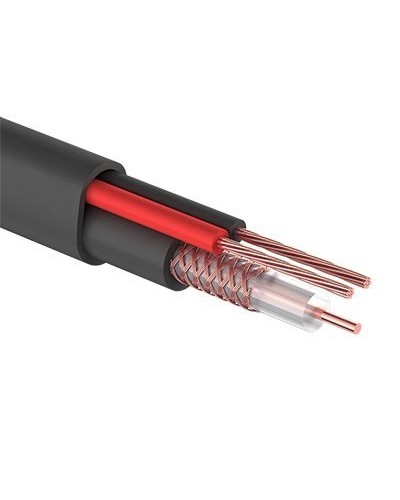 КВК-П-2 +2x0,50 мм² (Cu/Cu) черный PROconnect (01-4214). Кабель комбинированный для систем видеонаблюдения. PROCONNECT в Великом Новгороде