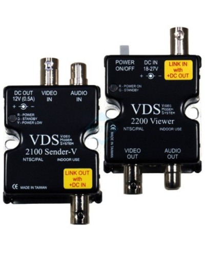VDS 2100/2200. Удлинитель видео-, аудиосигнала, напряжения питания по коаксиальному кабелю. SC&T в Великом Новгороде