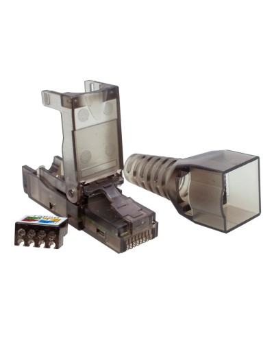 Коннектор 8P8C UTP 6A (RJ-45) безынструментальный (10-0239). Разъем RJ-45. SUPRLAN в Великом Новгороде