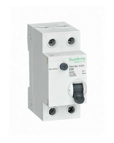 City9 Set 1P+N С 20А 4.5kA 30мА A 230В (C9D55620). Автоматический выключатель дифференциального тока. Systeme Electric в Великом Новгороде