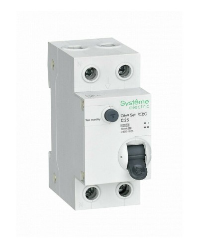 City9 Set 1P+N С 25А 4.5kA 10мА A 230В (C9D51625). Автоматический выключатель дифференциального тока. Systeme Electric в Великом Новгороде