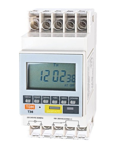 ТЭ8A-1мин/7дн-8on/off-16А-DIN TDM (SQ1503-0002). Таймер электронный. TDM ЕLECTRIC в Великом Новгороде