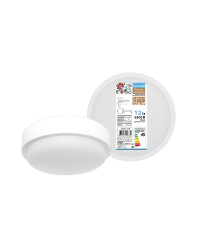 ДПП 3901 12Вт 6500К IP65 белый круг (SQ0366-0140). Светодиодный светильник LED. TDM ЕLECTRIC в Великом Новгороде
