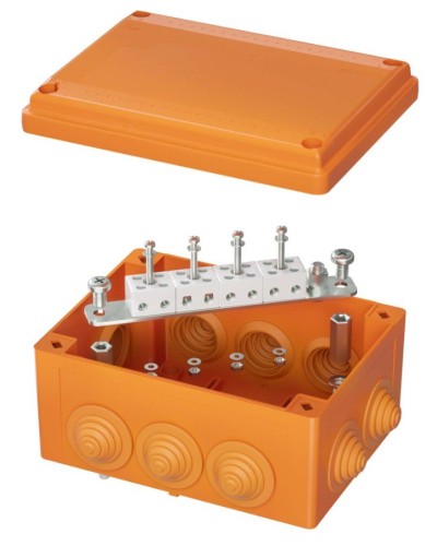 Коробка FS 150х110х70 8P (FSB21804). Коробка ответвительная огнестойкая из термопласта. ДКС в Великом Новгороде