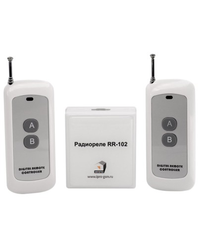 RR-102 + 2 пульта, 250-950 метров, питание 12В. Комплект радиореле. ИПРо в Великом Новгороде