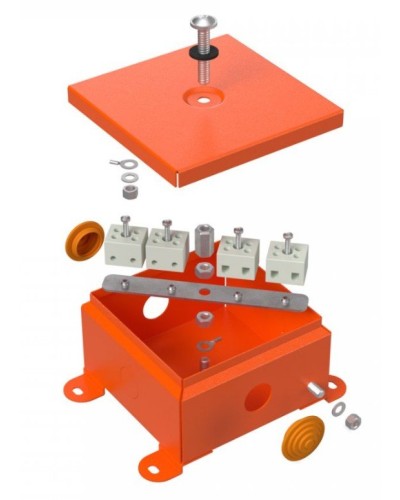 Коробка металлическая огнестойкая 110х110х65 (70-0360-FR2.5-4). Коробка металлическая огнестойкая. Промрукав в Великом Новгороде