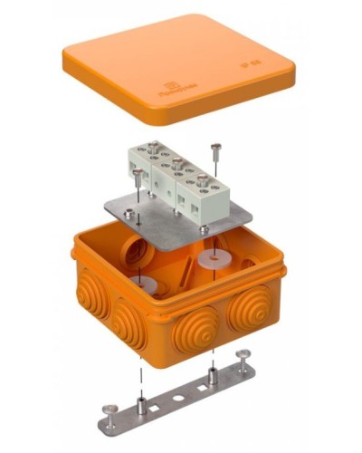Коробка огнестойкая 80х80х40 (40-0210-FR1.5-6). Коробка огнестойкая для открытой установки. Промрукав в Великом Новгороде