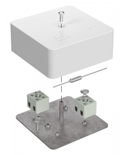 Коробка огнестойкая 75х75х30 (40-0450-FR1.5-4-П). Коробка огнестойкая для открытой установки. Промрукав в Великом Новгороде