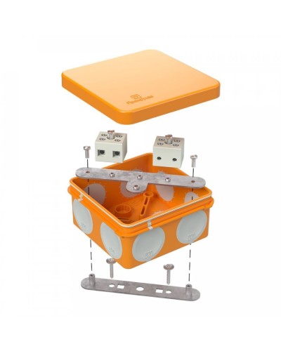 Коробка огнестойкая 80х80х40 (60-0210-FR6.0-4). Коробка огнестойкая для открытой установки. Промрукав в Великом Новгороде