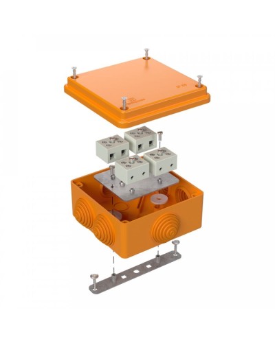 Коробка огнестойкая 100х100х50 для о/п (40-0300-FR6.0-8). Коробка огнестойкая для открытой установки. Промрукав в Великом Новгороде
