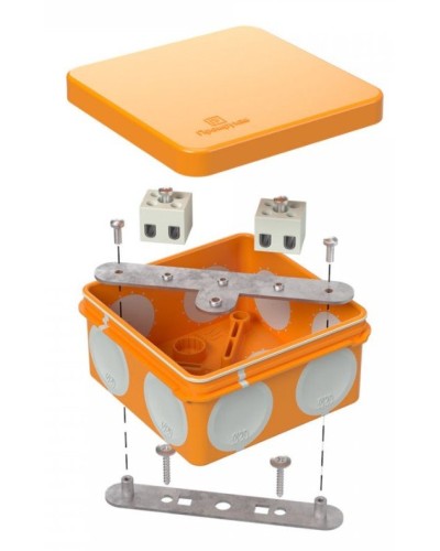 Коробка огнестойкая 80х80х40 (60-0210-FR2.5-6). Коробка огнестойкая для открытой установки. Промрукав в Великом Новгороде