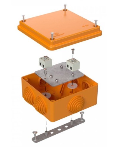 Коробка огнестойкая 100х100х50 (40-0300-FR1.5-4). Коробка огнестойкая для открытой установки. Промрукав в Великом Новгороде